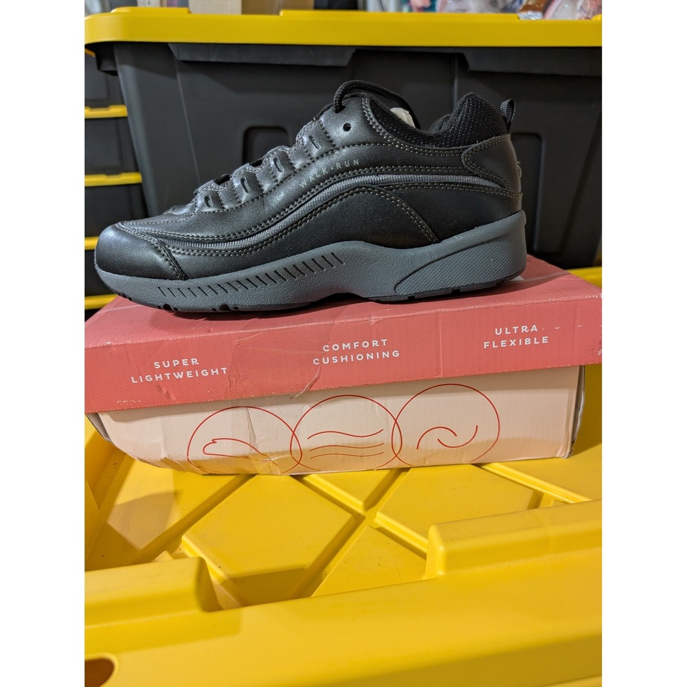 Easy Spirit Women 8.5 M Black Walking Shoes Sneakers ESP ROADRUN (MSRP $79)